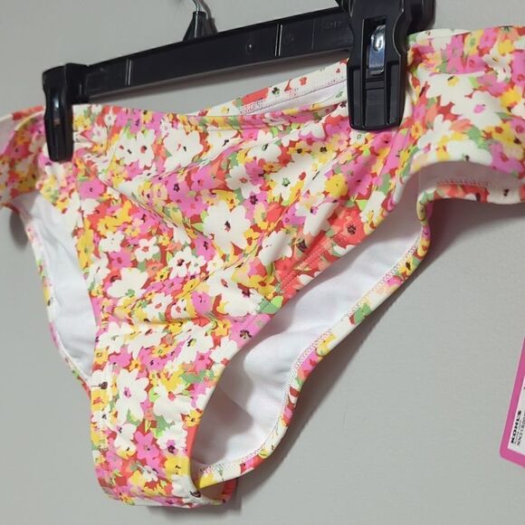 NWT 99 Degree Pink Floral Bikini Bottoms - Picture 2 of 6